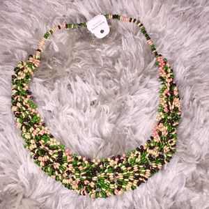 Statement Piece Wood Bead Necklace